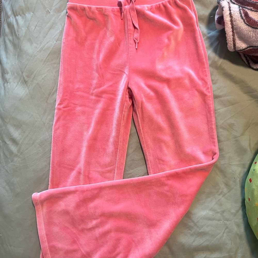 Fabkids Pink Velvet Joggers